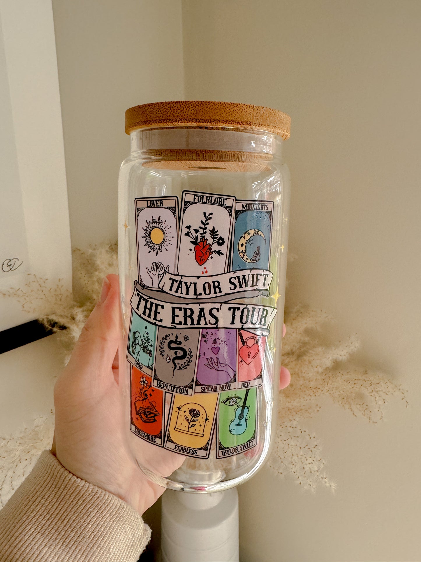 TS Eras Tarot Cards Glass Can