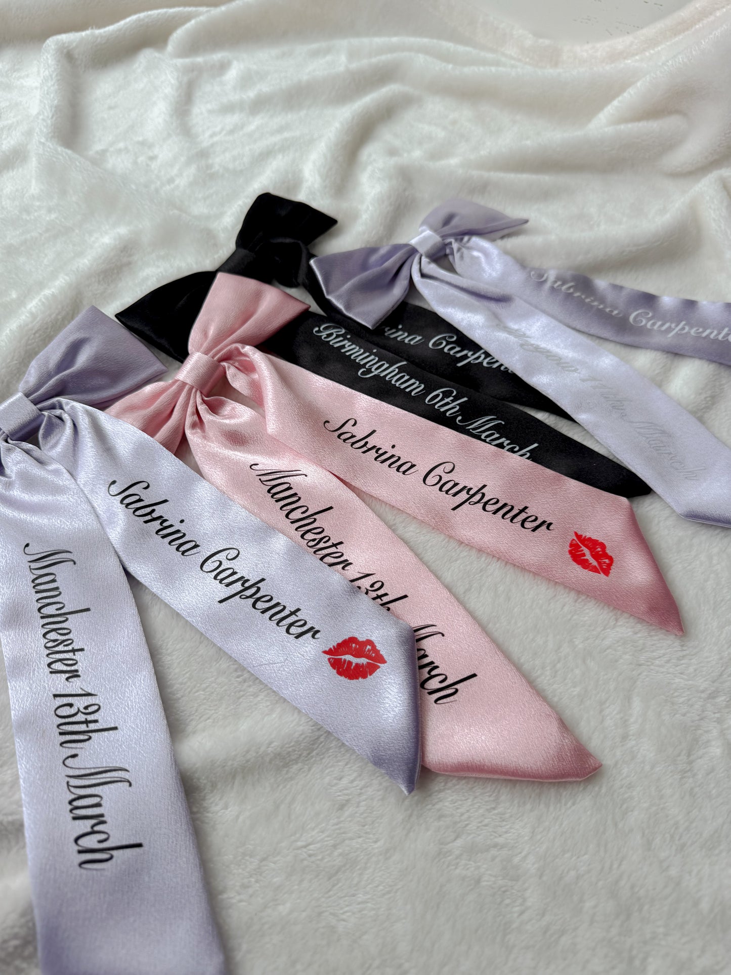 Sabrina Carpenter Short N Sweet Concert Hair Bows with personalisation