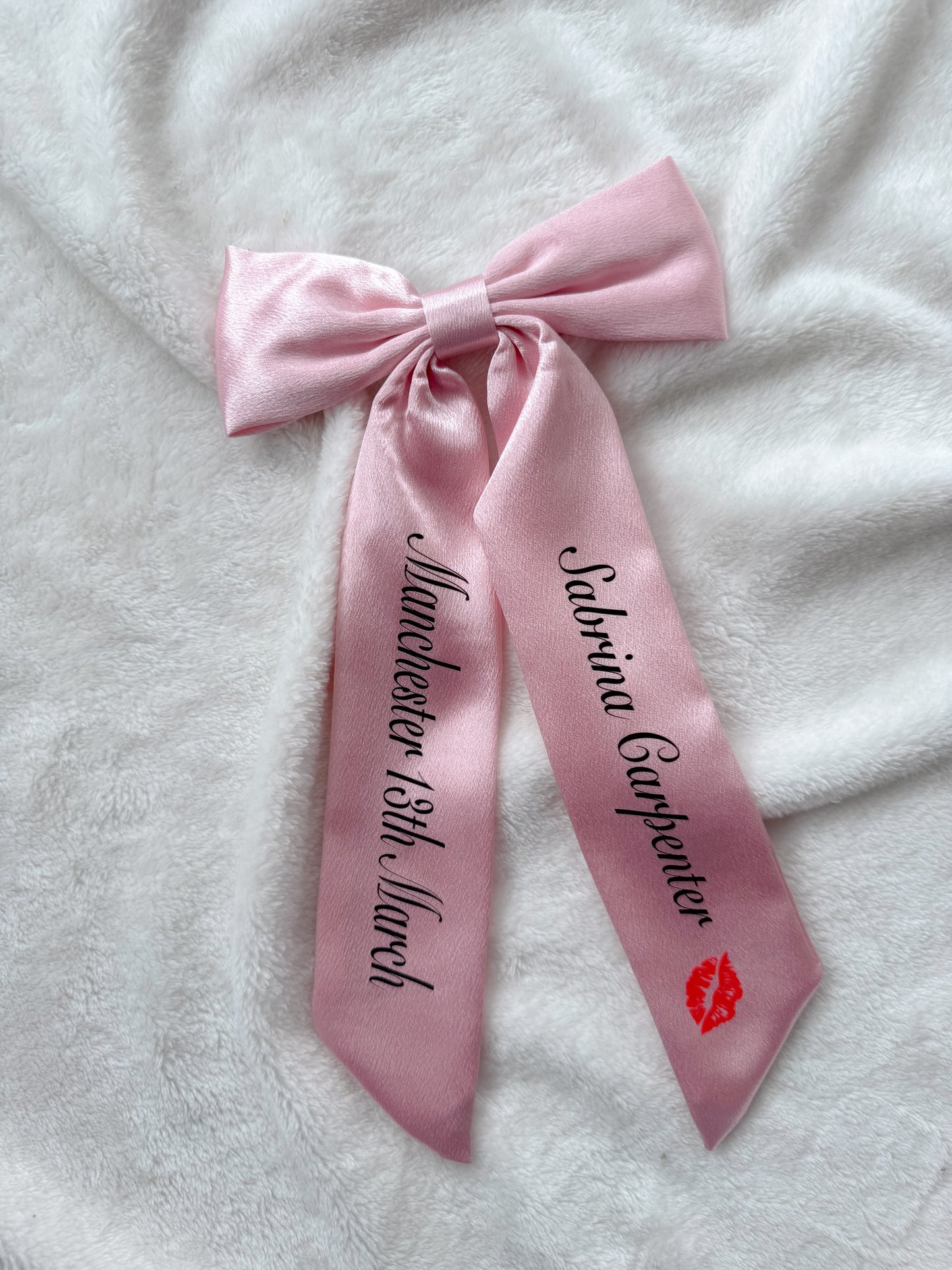 Sabrina Carpenter Short N Sweet Concert Hair Bows with personalisation