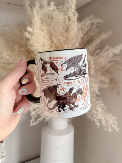 Fourth Wing Inspired Dragons 11oz Ceramic Mug