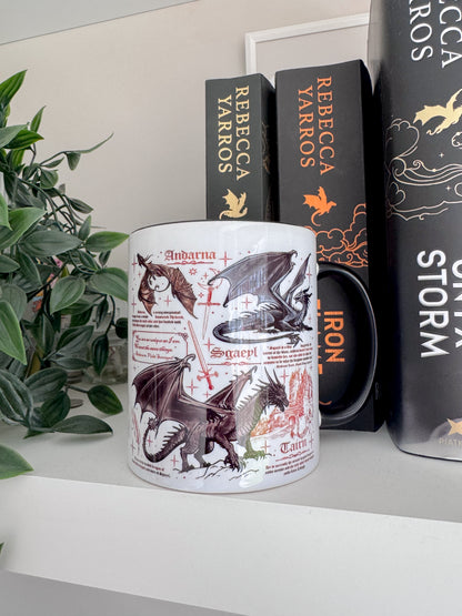 Fourth Wing Inspired Dragons 11oz Ceramic Mug