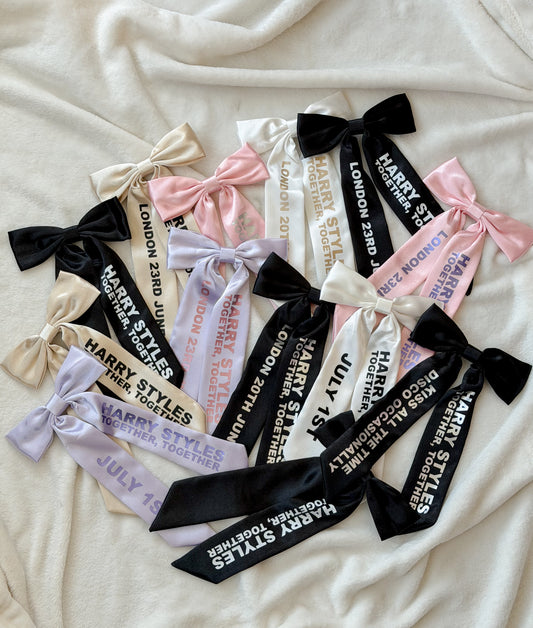 Harry Styles, Together Together Tour - Concert inspired hairbows with personalisation