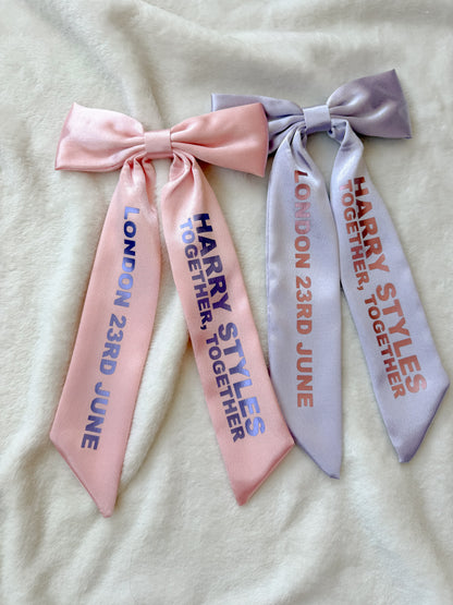 Harry Styles, Together Together Tour - Concert inspired hairbows with personalisation