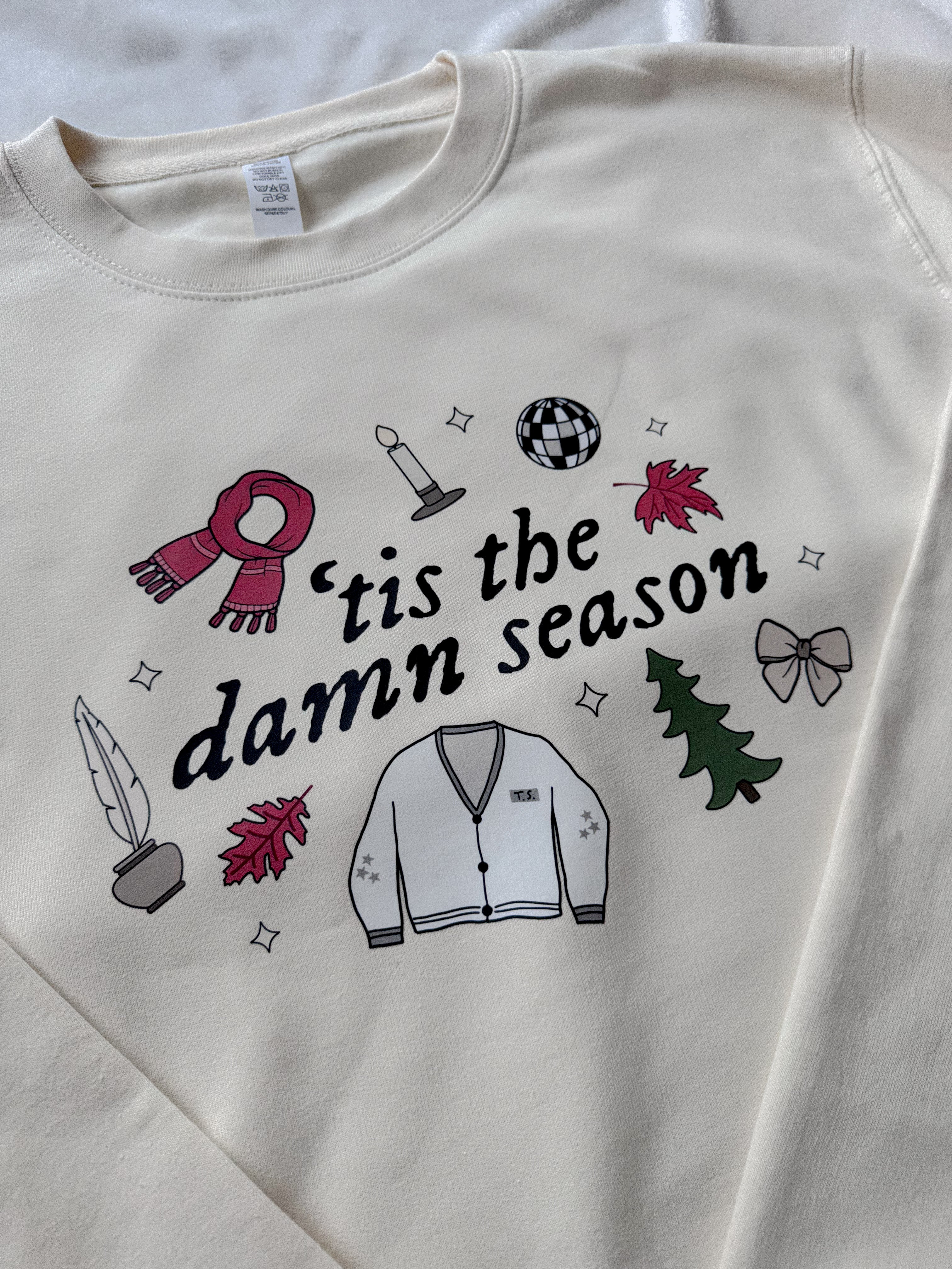 Tis the damn season 2024 white hoodie inspired by evermore