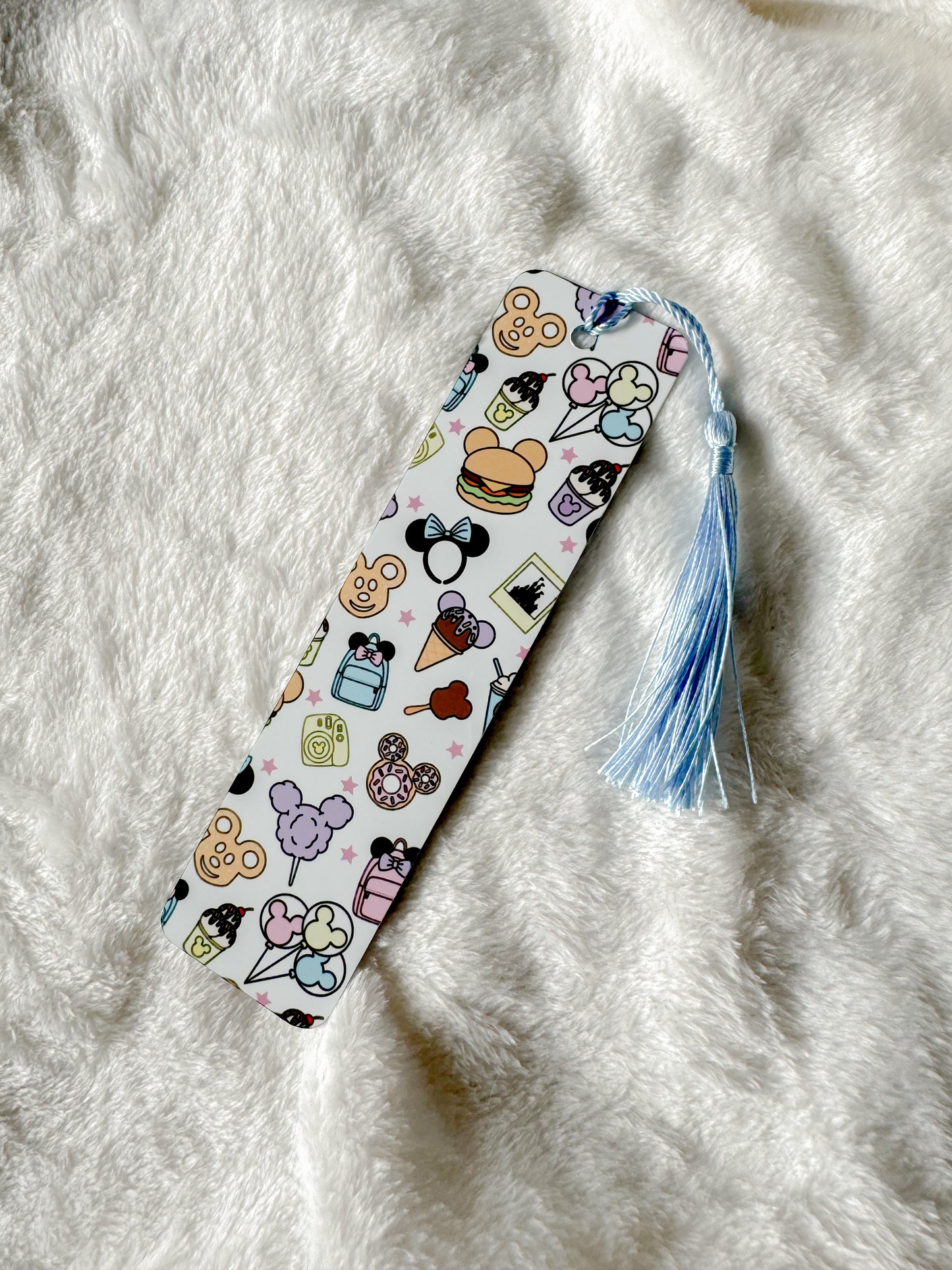 Double Sided Disney Park Snacks Metal Bookmark