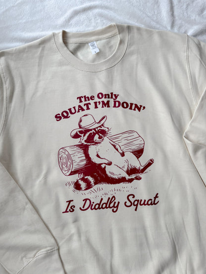 The Only Squat I'm Doing, Is Diddly Squat Jumper and TShirt