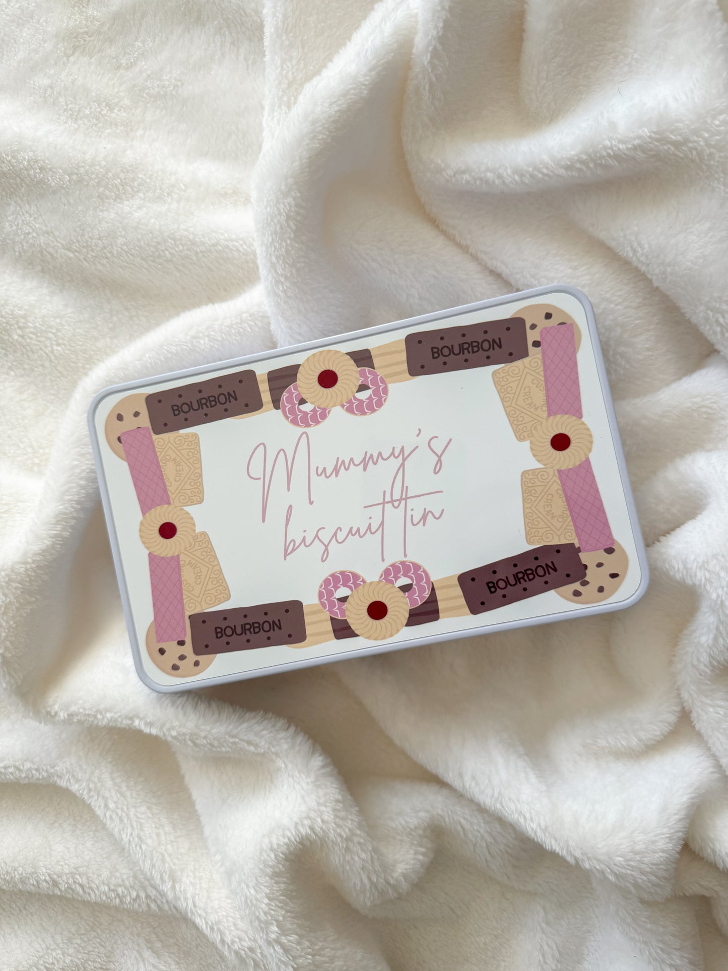 Personalised Biscuit Tin for Mothers Day Gifts