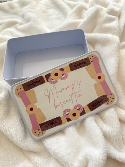 Personalised Biscuit Tin for Mothers Day Gifts