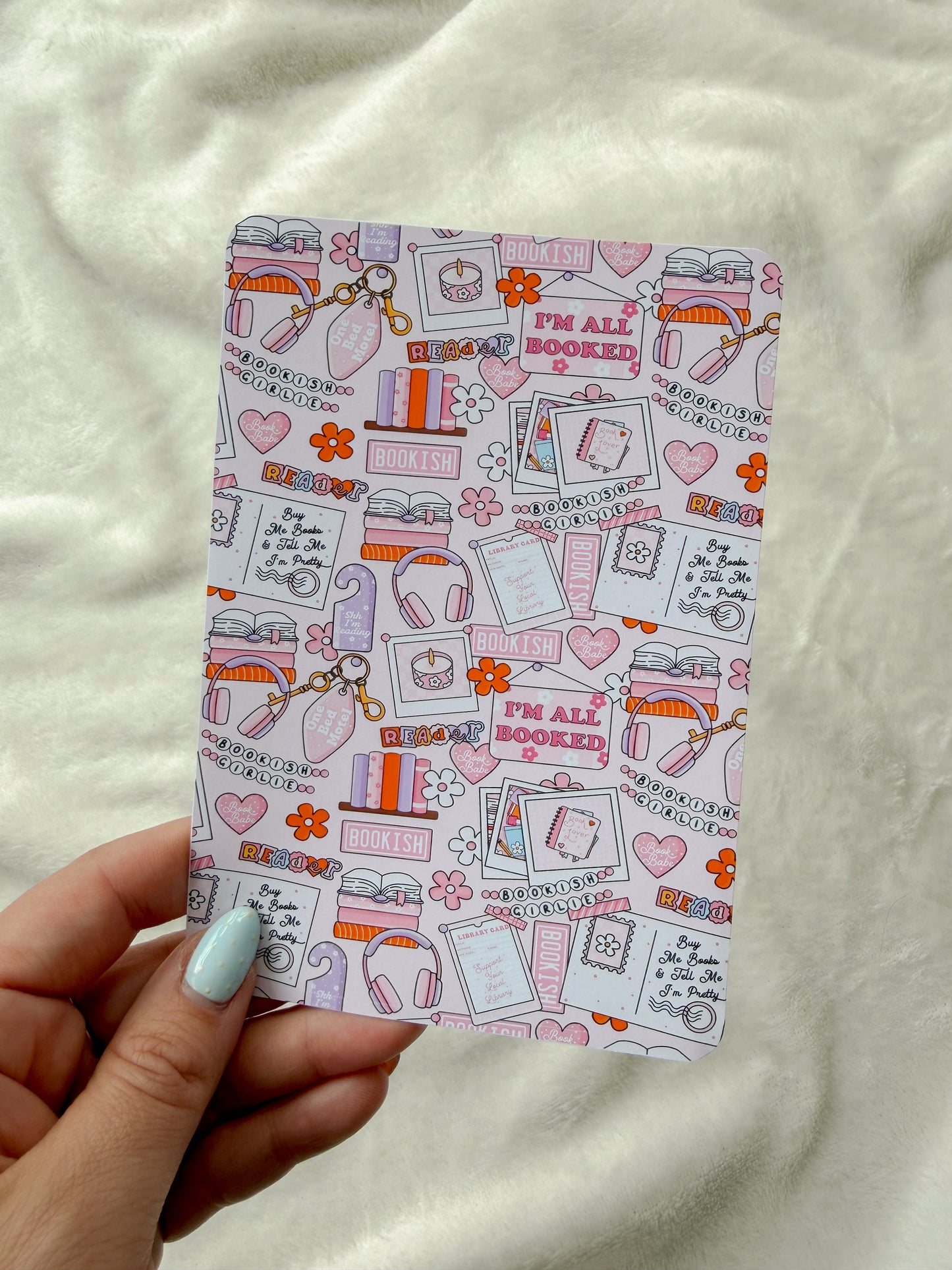 Cute Kindle E-Reader Inserts ✨ - Retro 'I'm All Booked' - Kindle Paperwhite & Colorsoft Accessories