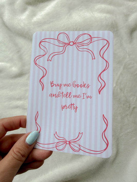 Cute Kindle E-Reader Inserts ✨ - Buy Me Books and Tell Me I'm Pretty - Kindle Paperwhite & Colorsoft Accessories