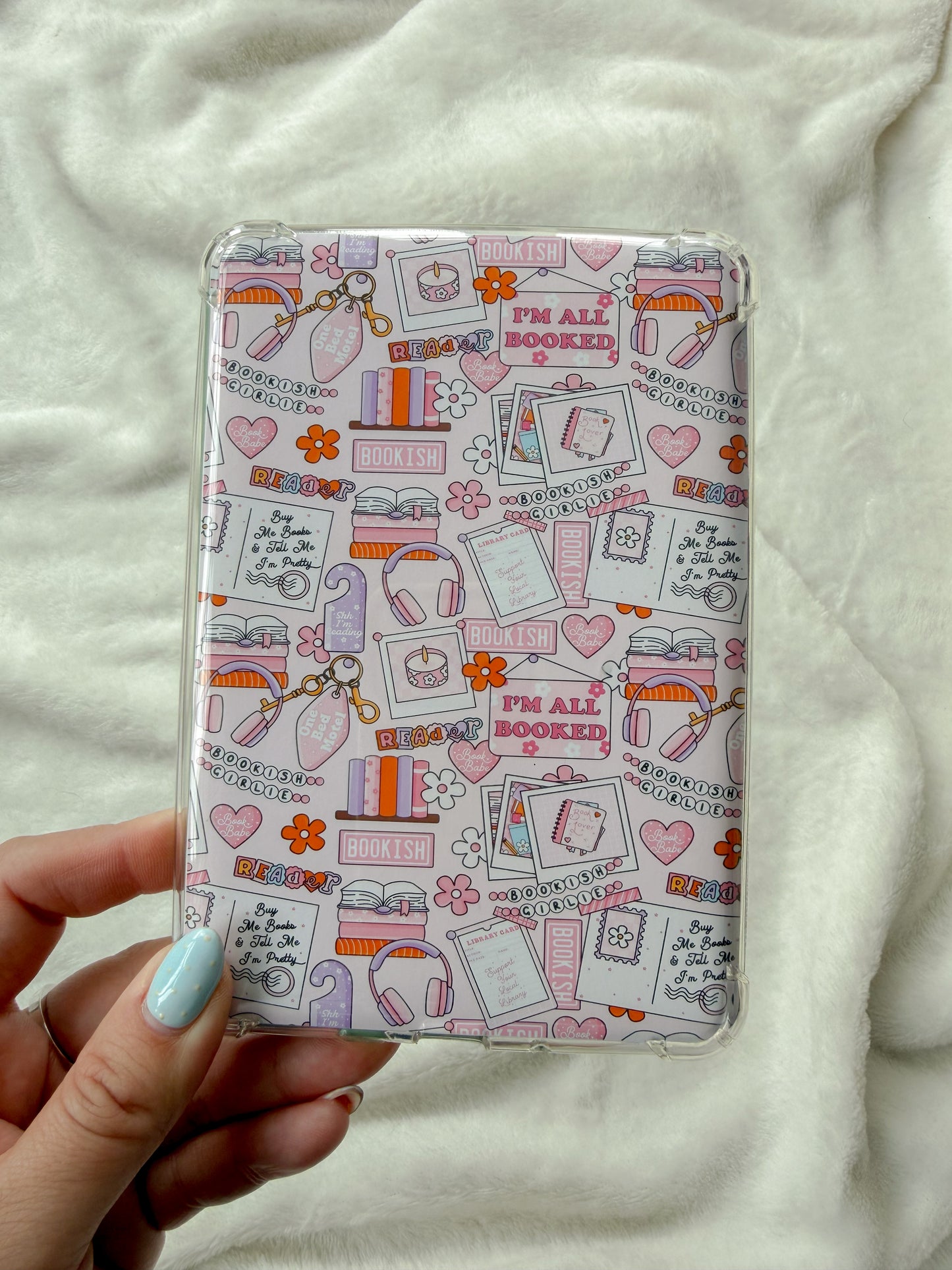 Cute Kindle E-Reader Inserts ✨ - Retro 'I'm All Booked' - Kindle Paperwhite & Colorsoft Accessories