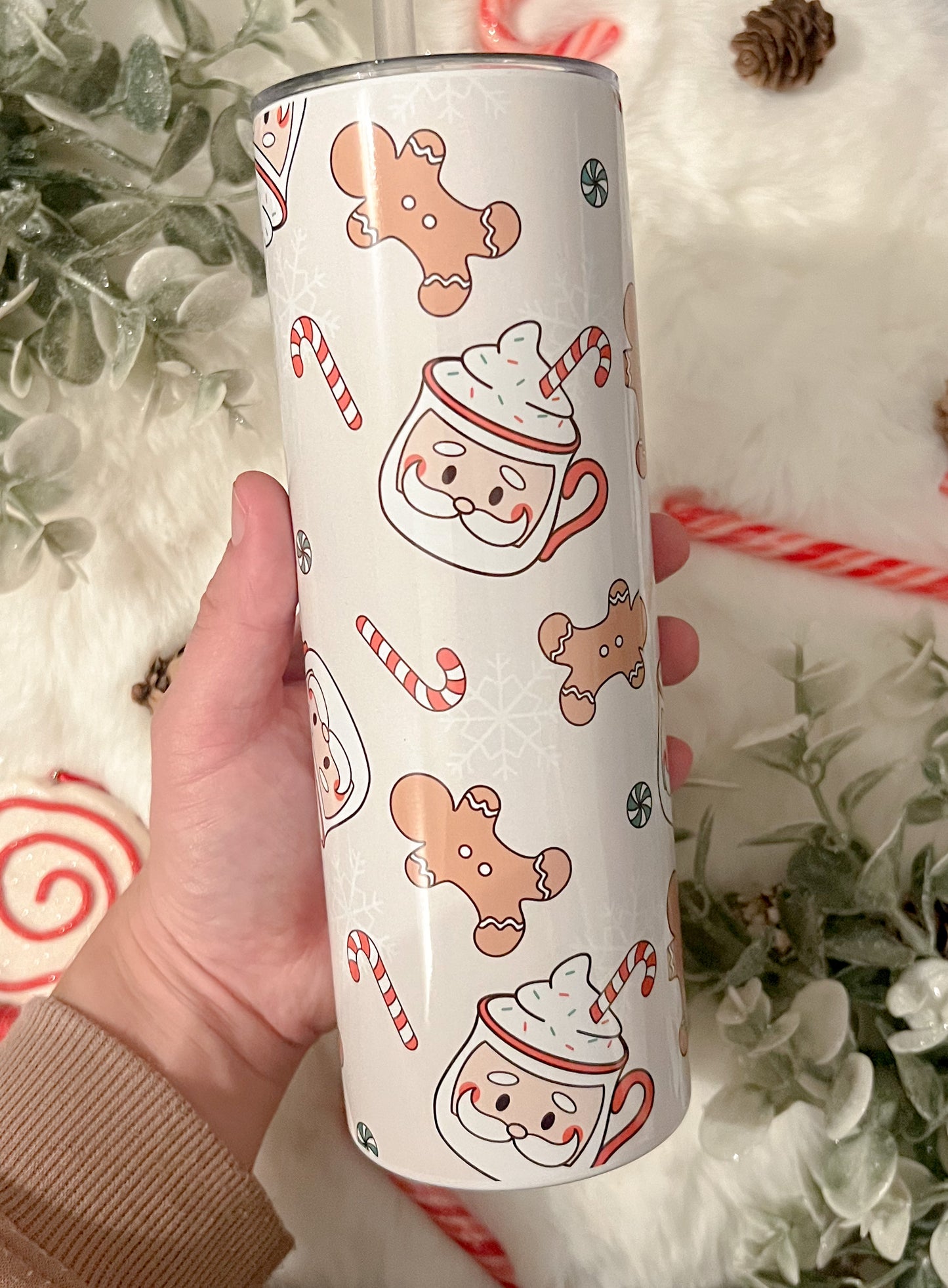 Cup of Christmas Cheer 20oz Stainless Steel Tumbler