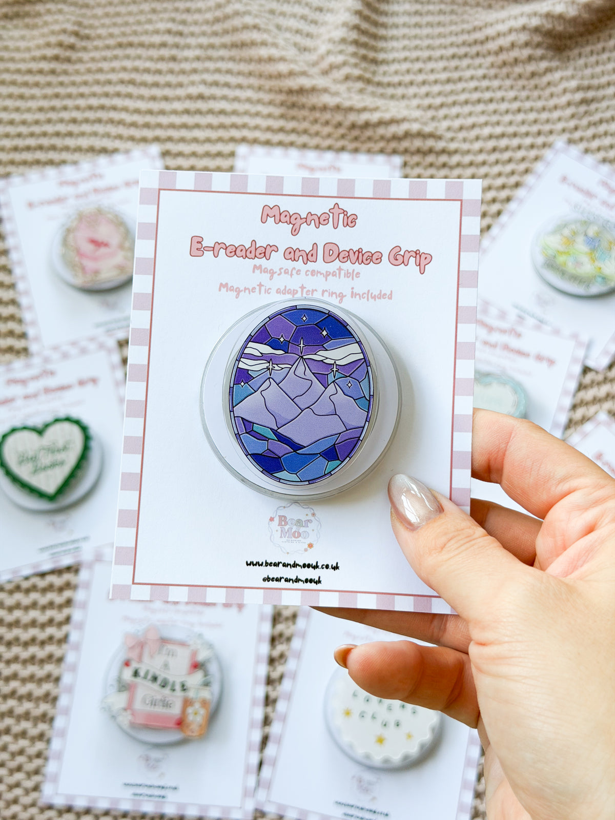 Magnetic E-Reader Kindle and Device Grip ✨ - Ramiel Mountain ACOTAR Inspired - MagSafe Compatible - Kindle E Reader Accessories