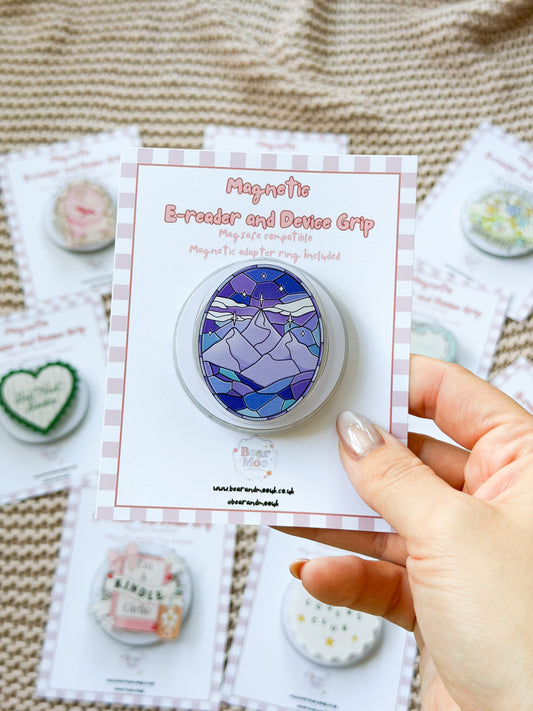 Magnetic E-Reader Kindle and Device Grip ✨ - Ramiel Mountain ACOTAR Inspired - MagSafe Compatible - Kindle E Reader Accessories