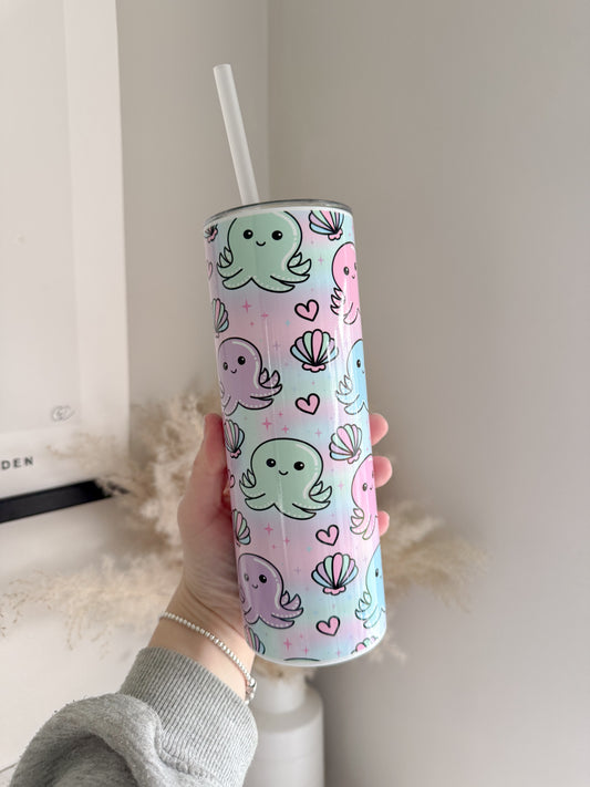 Cute Octopus 20oz Stainless Steel Tumbler