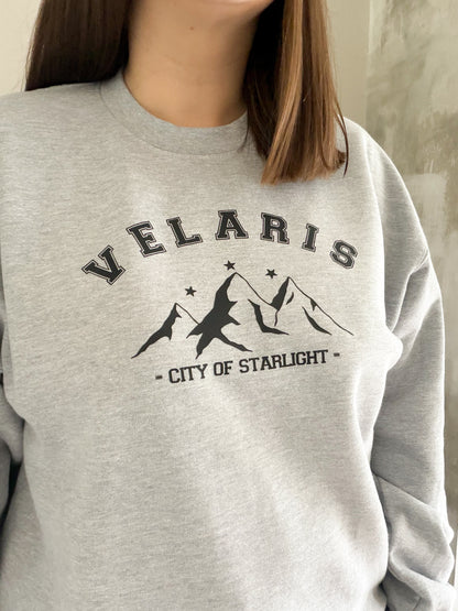 Velaris City of Starlight Varsity Style Unisex Jumper ✨ - Book Lover Sweatshirt and Tshirt - Gift Ideas for Book Lovers