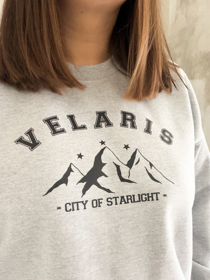 Velaris City of Starlight Varsity Style Unisex Jumper ✨ - Book Lover Sweatshirt and Tshirt - Gift Ideas for Book Lovers