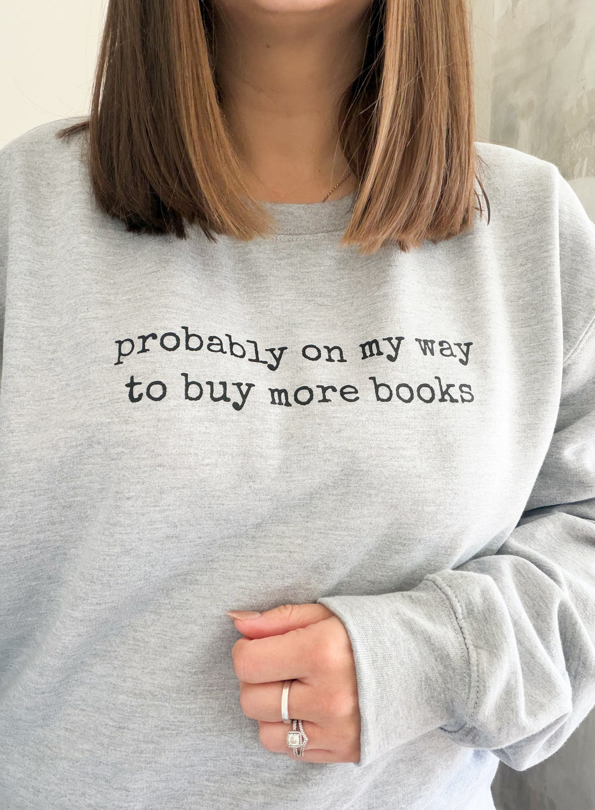 Probably On My Way To Buy More Books Unisex Jumper ✨ - Book Lover Sweatshirt and Tshirt - Gift Ideas for Book Lovers