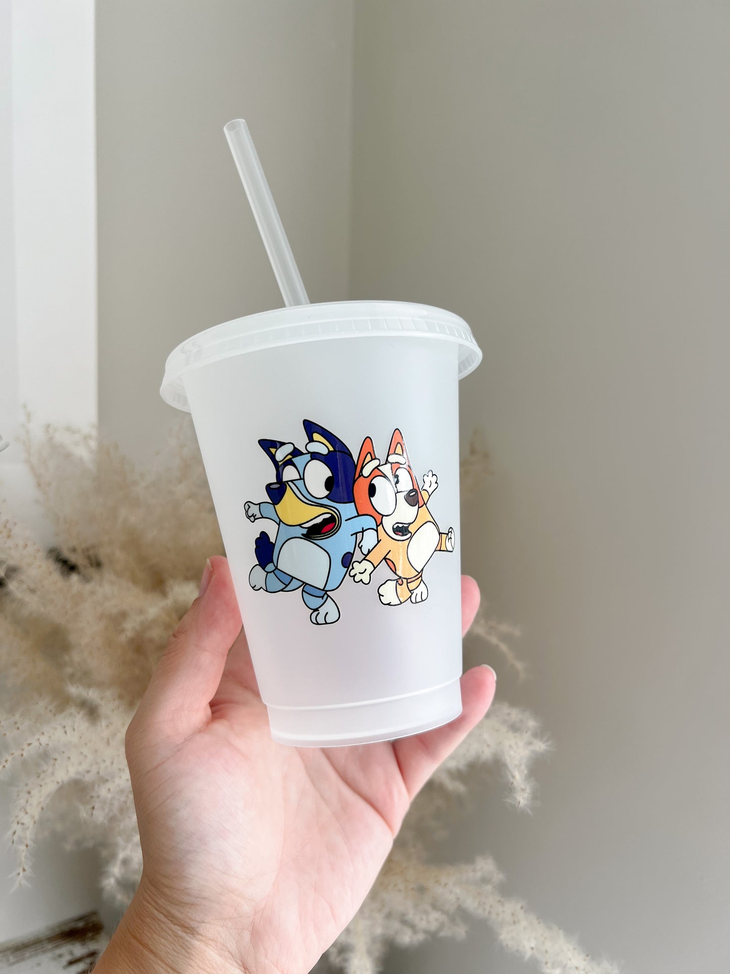 Bluey and Bingo 16oz Character Cold Cup - Children's Cold Cup - Bear and Moo UK