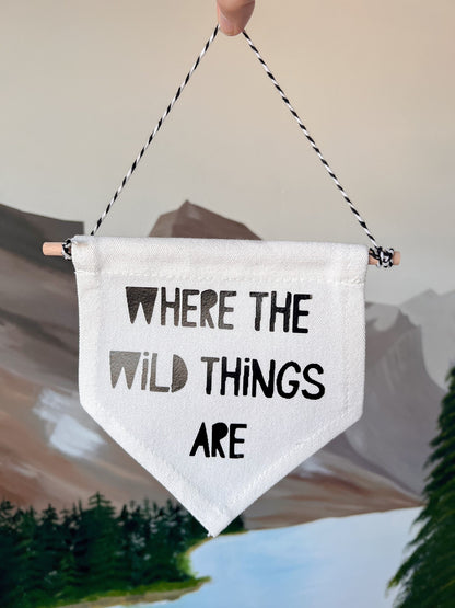 Where the Wild Things Are Children's Flag Banner