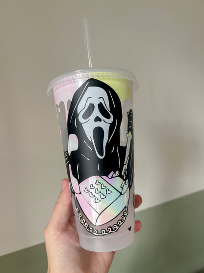 Halloween Scream Ghostface Cold Cup - Halloween Movies - Reusable Cups - Bear and Moo UK